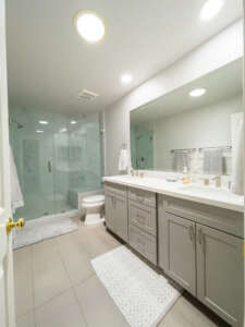 Bathroom with countertop