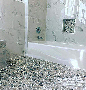 Bath remodel image
